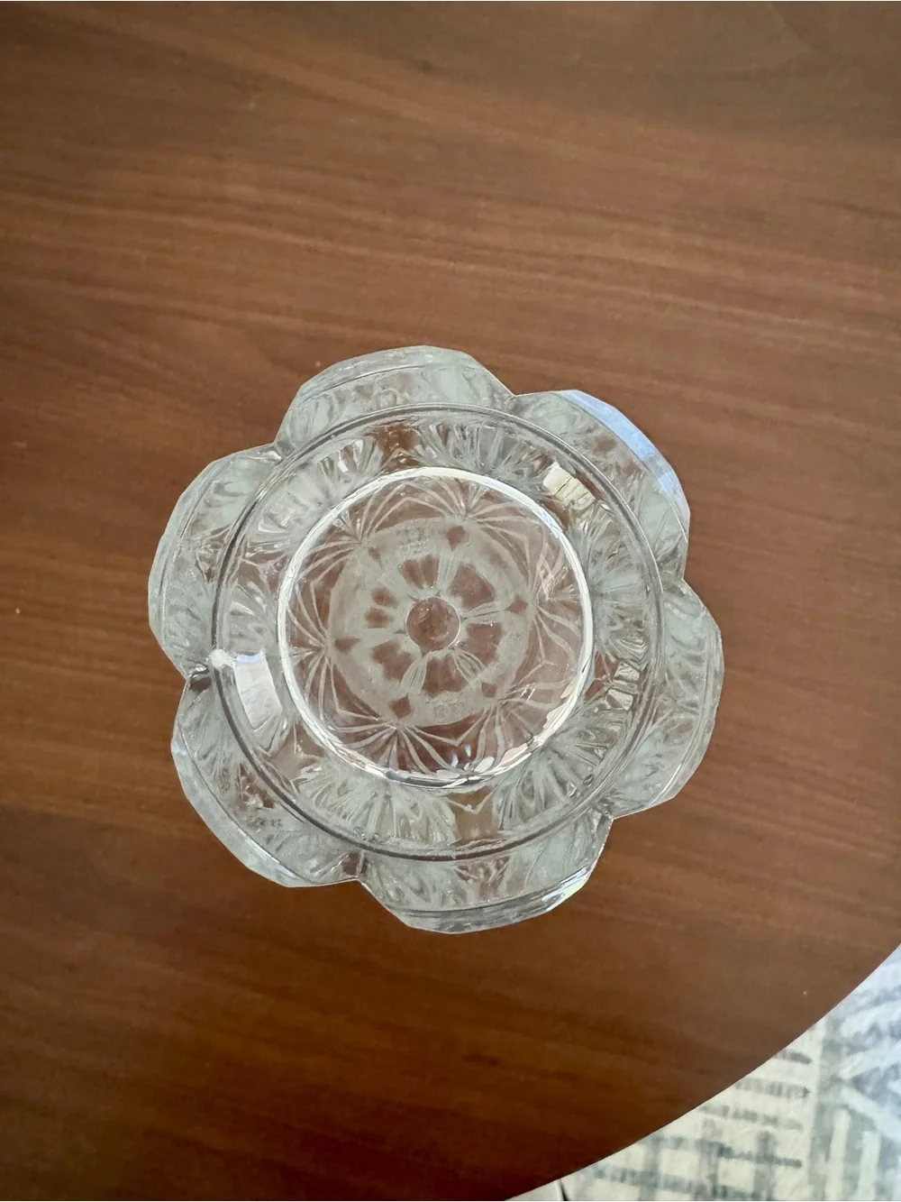 Vintage French Cristal d'Arques lead crystal vase